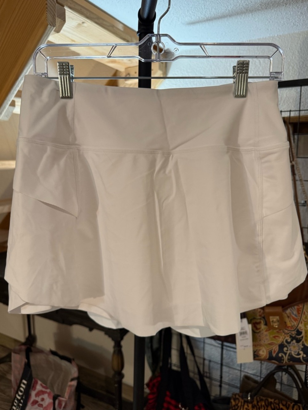 Halara White Skort NWT | Athletic Tennis Skirt w/ Shorts | Size L